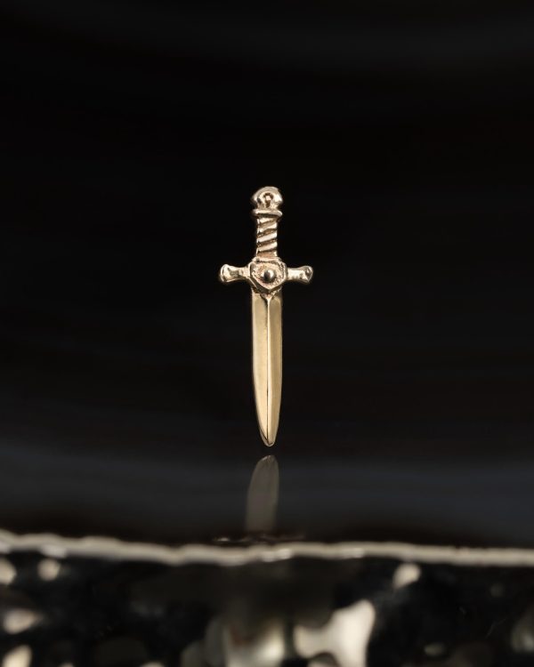 Godric Sword Threadless End (14K Gold) on Sale