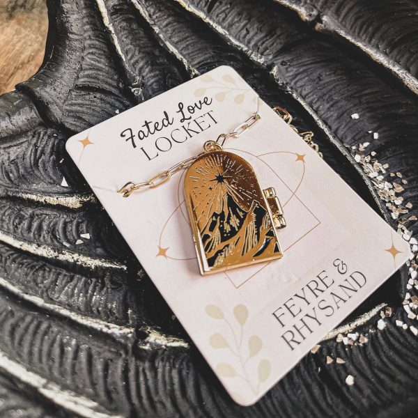 Feyre & Rhysand Couple Enamel Locket Necklace Fashion - Image 3