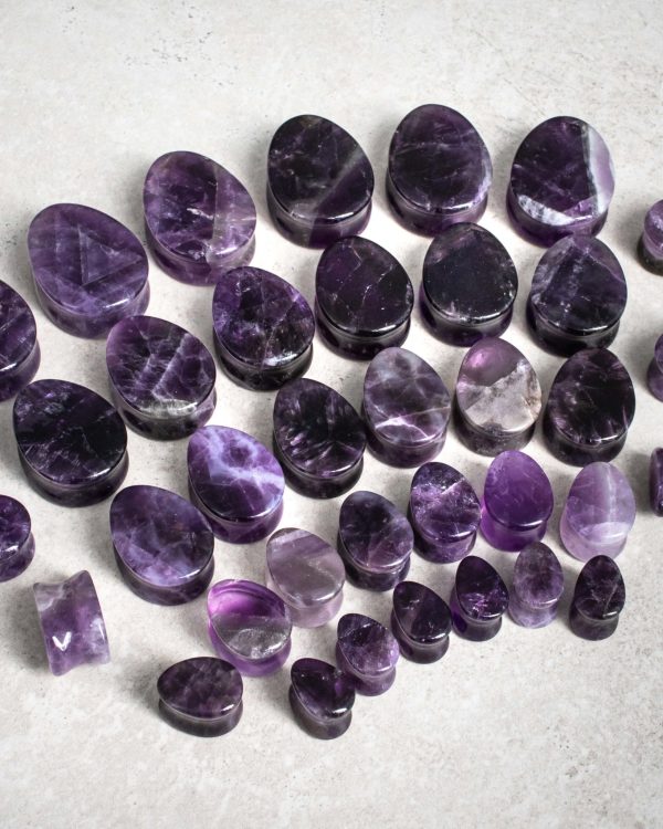 Amethyst Teardrop Plugs For Cheap - Image 4